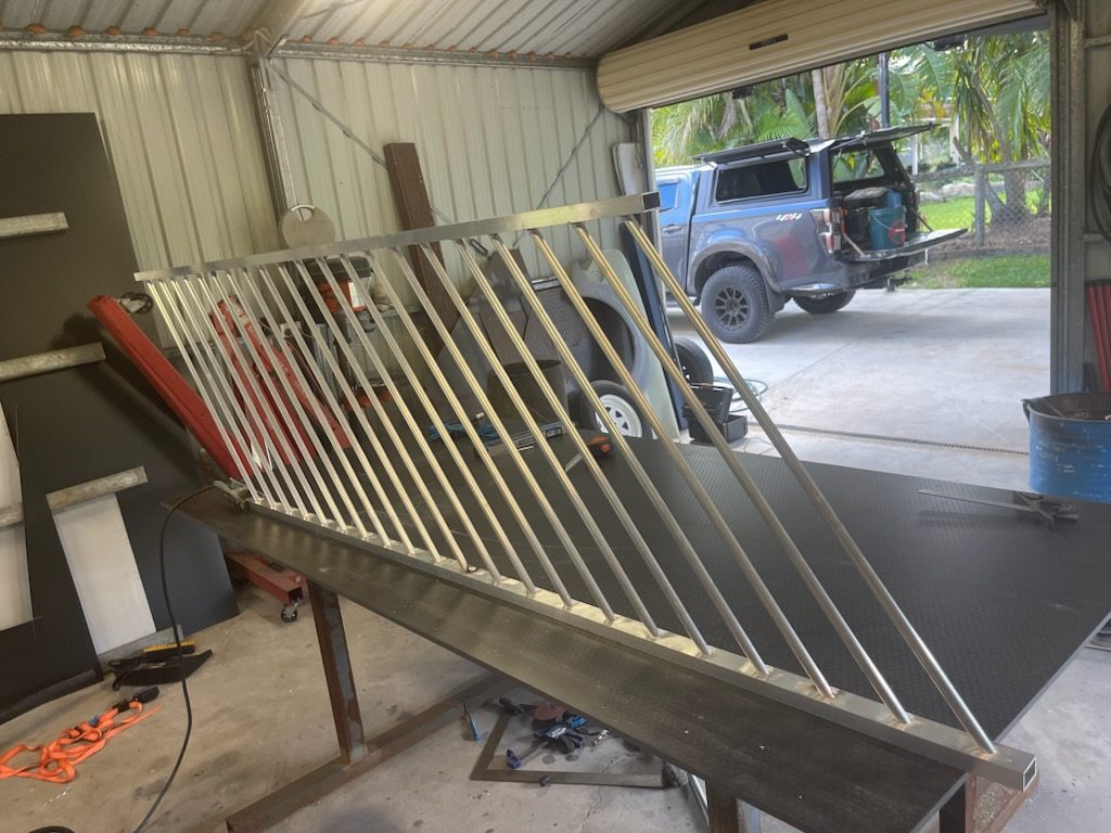 Stainless rack & railing — JC Services